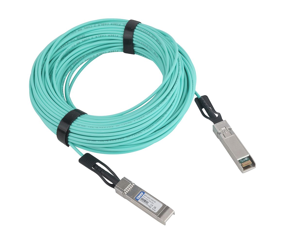 AMG SFP+ AOC Cable, 1/10Gb, 30m SFP-AOC-10G-30