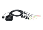 ATEN CS22H interruptor KVM Negro