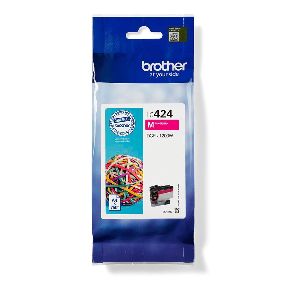 Brother LC-424M cartucho de tinta 1 pieza(s) Original Magenta