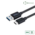 Microconnect ECO-USB3.2CA0.25 cable USB USB 3.2 Gen 2 (3.1 Gen 2) 0,25 m USB A USB C Negro