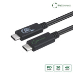 Microconnect ECO-USB3.2CC1.5 cable USB USB 3.2 Gen 2x2 1,5 m USB C Negro