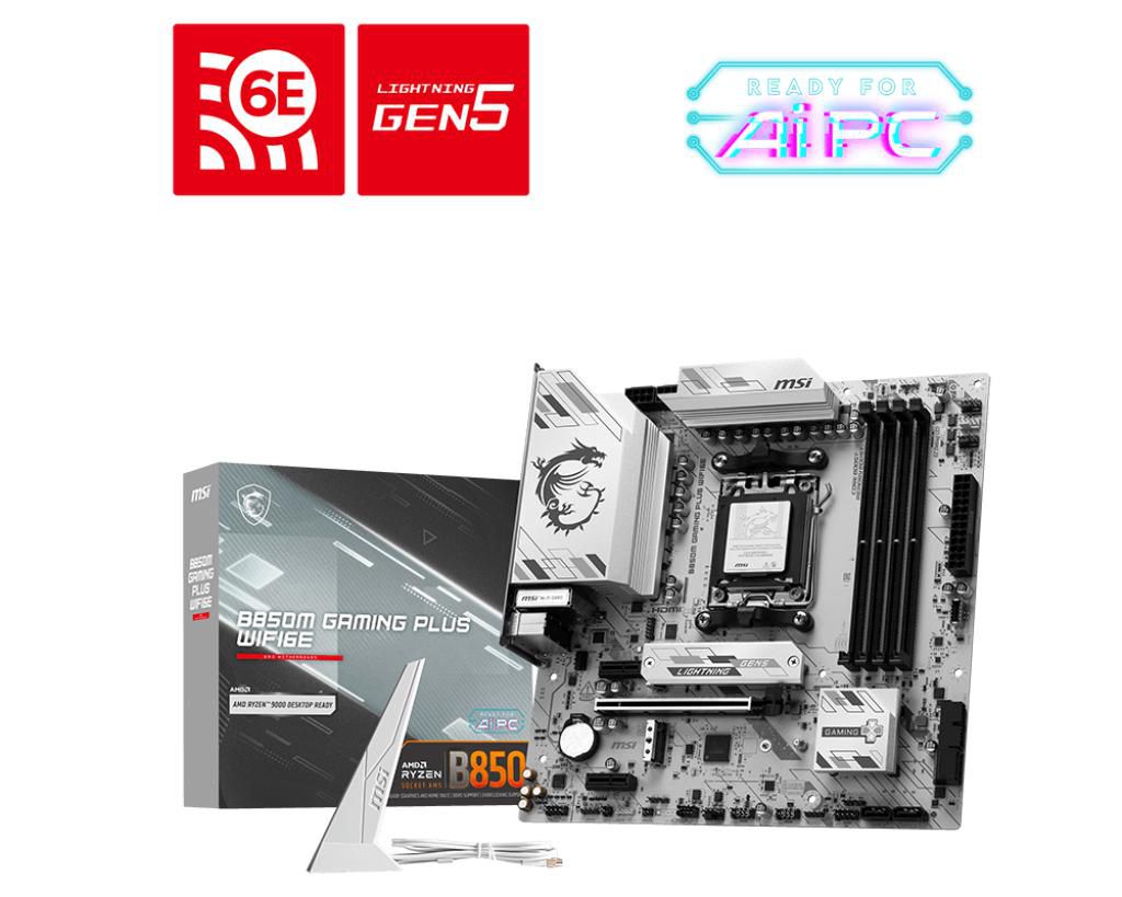 MSI B850M GAMING PLUS WIFI6E placa base AMD B850 Zócalo AM5 micro ATX