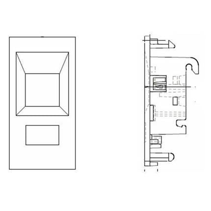 Belden Insert Euromod Outlet Flush NN01540