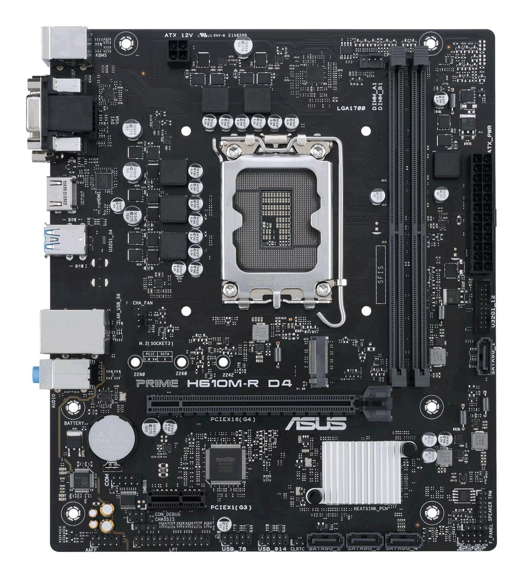 ASUS PRIME H610M-R D4-SI placa base Intel H610 LGA 1700 micro ATX