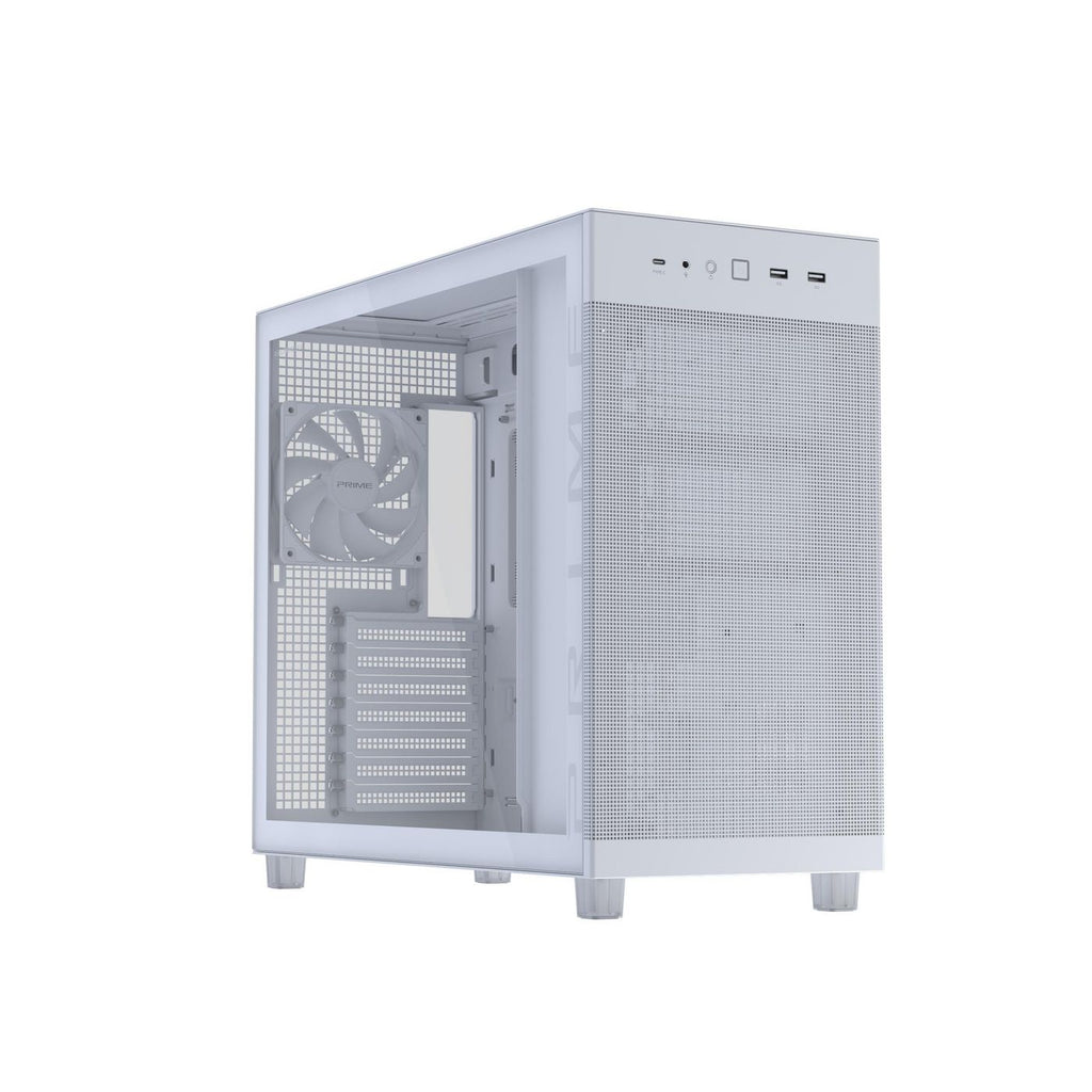 ASUS PRIME AP303 TG White Midi Tower Blanco