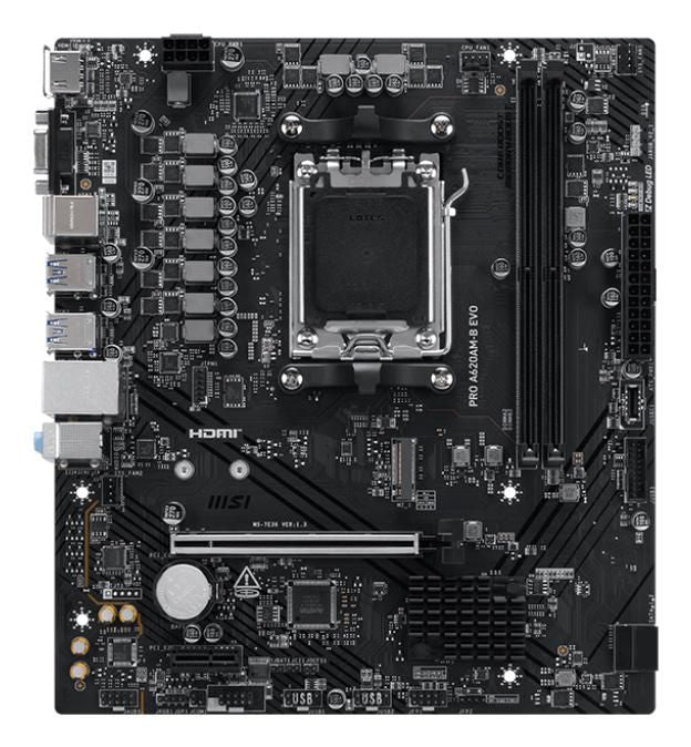 MSI PRO A620AM-B EVO placa base AMD A620A Zócalo AM5 micro ATX