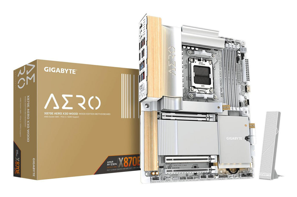 GIGABYTE X870E AERO X3D WOOD AMD X870E Zócalo AM5 ATX