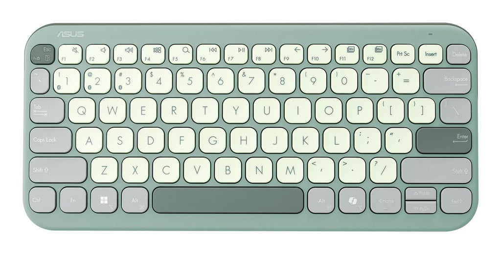 ASUS Marshmallow Keyboard KW100 teclado Hogar Bluetooth QWERTZ Alemán Verde
