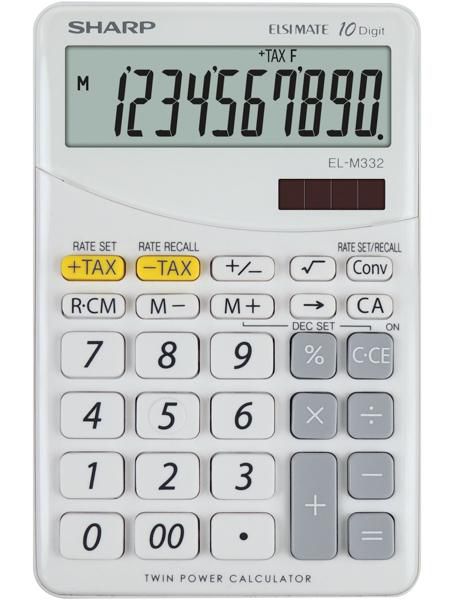 Sharp EL-M332 calculadora Escritorio Calculadora financiera Blanco