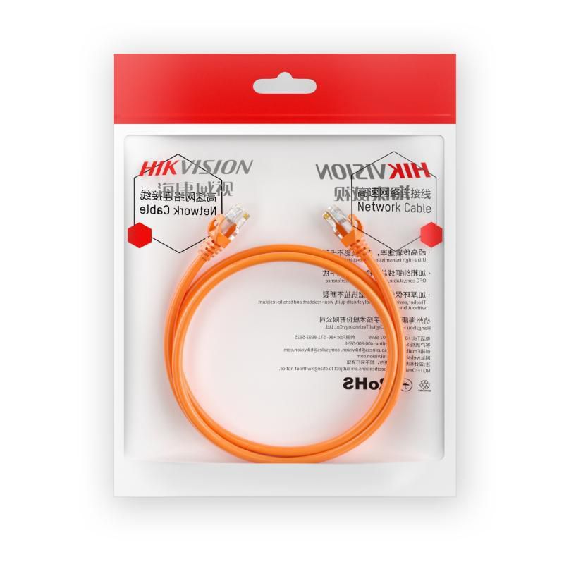 Hikvision CAT6, U/UTP, 24AWG, CU DS-1NP6UEC0(O-STD) GREY 1M