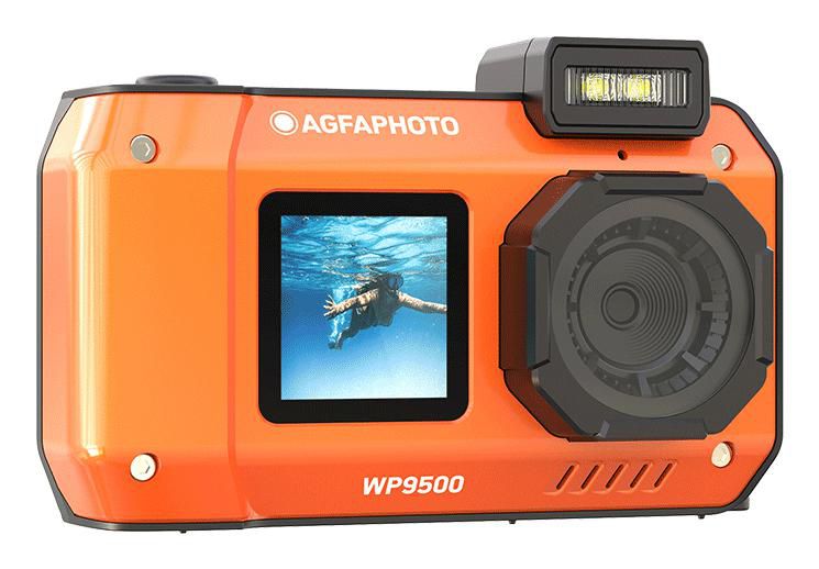 Cámara Digital Deportiva AgfaPhoto Realishot WP9500/ 24MP/ Naranja