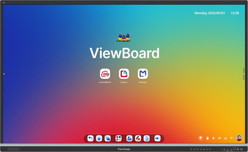 Viewsonic IFP6551-3C pizarra blanca interactiva 165,1 cm (65") 3840 x 2160 Pixeles Pantalla táctil Negro
