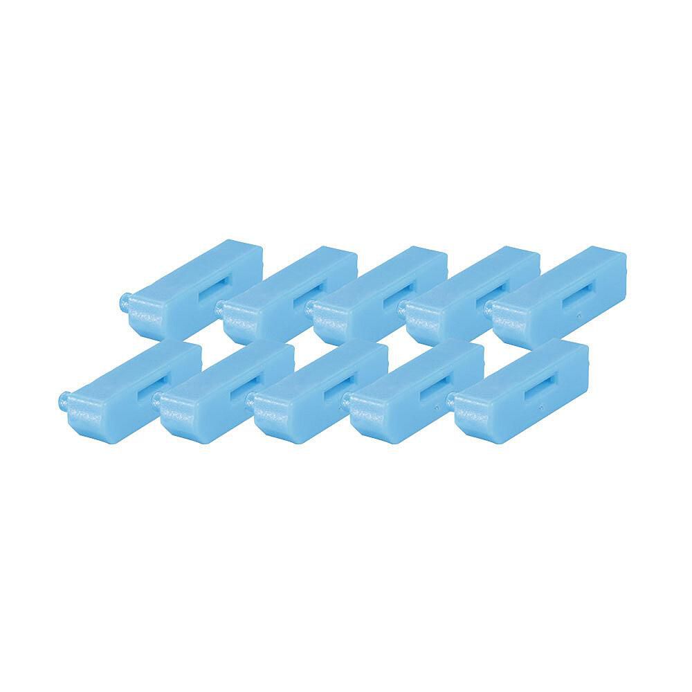 Lindy 40325 bloqueador de puerto DisplayPort Azul Acrilonitrilo butadieno estireno (ABS) 10 pieza(s)