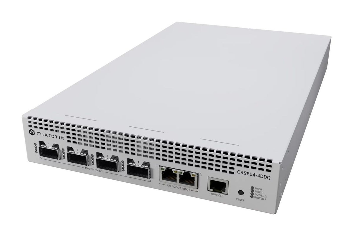 MikroTik 10G Ethernet (100/1000/10000) CRS804-4DDQ-HRM