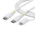 StarTech.com 2M-U2-LNTC-CABLE cable USB USB C 0,48 Gbit/s Blanco