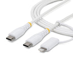 StarTech.com 2M-U2-LNTC-CABLE cable USB USB C 0,48 Gbit/s Blanco