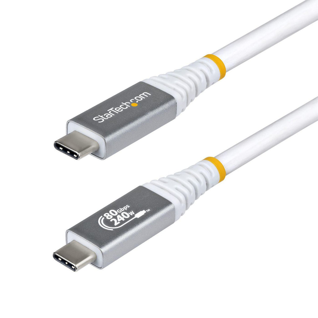 StarTech.com CC150CM80GUSB4CABLEW cable USB USB4 Gen 4x2 USB C 80 Gbit/s