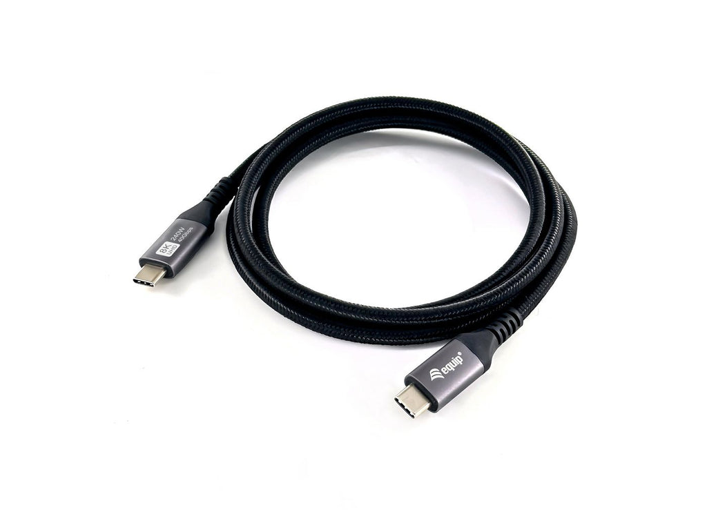 Equip 128380 cable USB USB4 Gen 3x2 0,5 m USB C 40 Gbit/s 240 W Negro