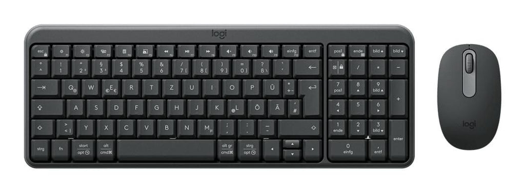 Logitech MK250 teclado Ratón incluido Universal RF Wireless + Bluetooth QWERTZ Alemán Grafito