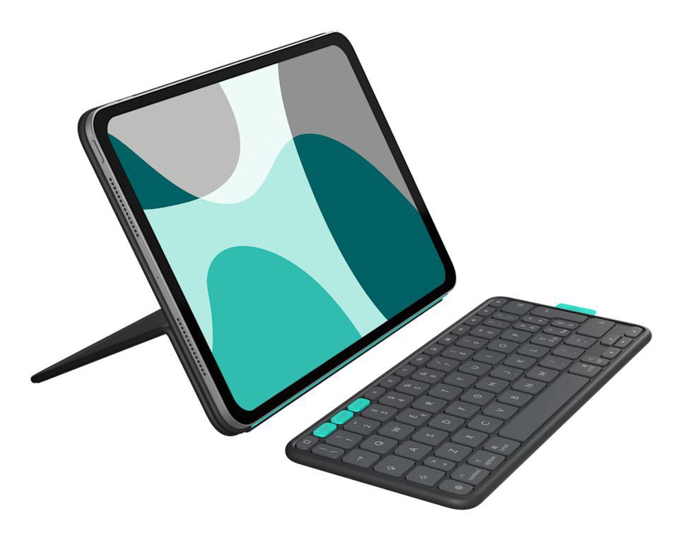 Logitech Flip Folio AZERTY Francés Bluetooth Grafito