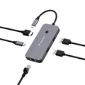 Verbatim CMH-05 USB Tipo C 5000 Mbit/s Plata