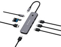 Verbatim CMH-08 USB Tipo C 5000 Mbit/s Plata