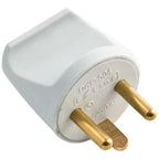 Microconnect Power Plug (round), White adaptador de enchufe eléctrico Tipo K (DK) Negro