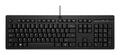 HP 125 USB Wired Keyboard teclado Negro
