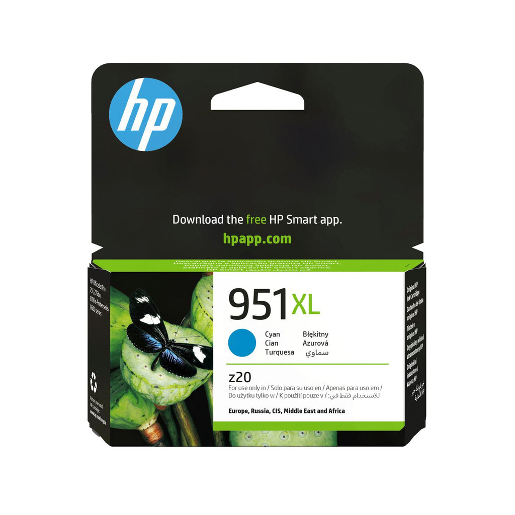 HP 951XL High Yield Cyan Original Ink Cartridge cartucho de tinta 1 pieza(s)