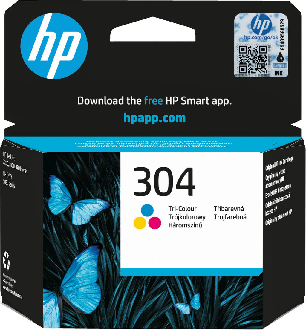 HP 304 Tri-color Original Ink Cartridge cartucho de tinta 1 pieza(s) Estándar Cian, Magenta, Amarillo