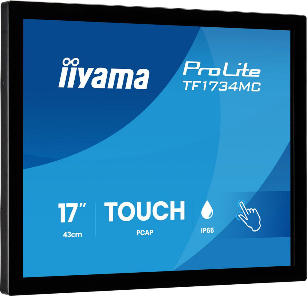 iiyama ProLite TF1734MC-B8X pantalla para PC 43,2 cm (17") 1280 x 1024 Pixeles SXGA LCD Pantalla táctil Mesa Negro