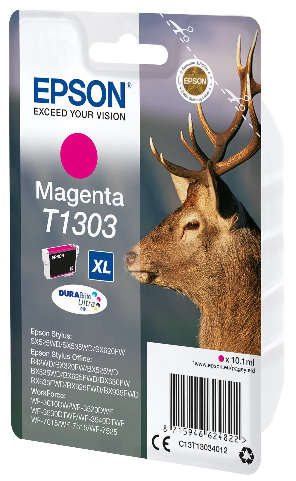 Epson Stag T1303 cartucho de tinta 1 pieza(s) Original High (L) Yield