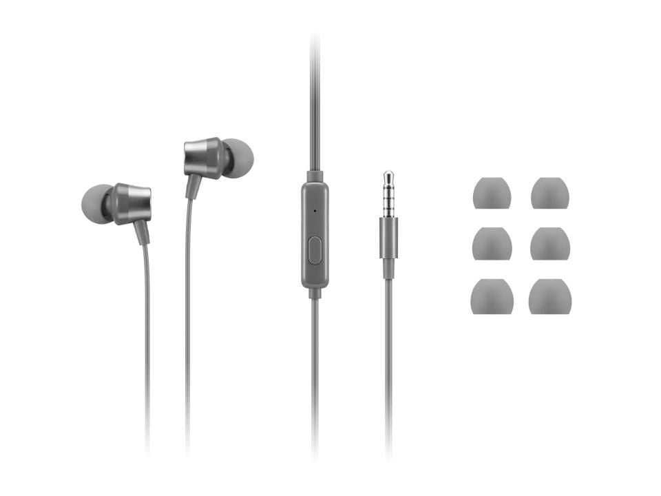 Lenovo 110 Analog Auriculares Alámbrico Dentro de oído Llamadas/Música Gris