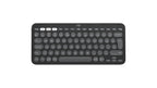 Logitech Pebble Keys 2 K380s teclado Universal Bluetooth QWERTY Internacional de EE.UU. Grafito
