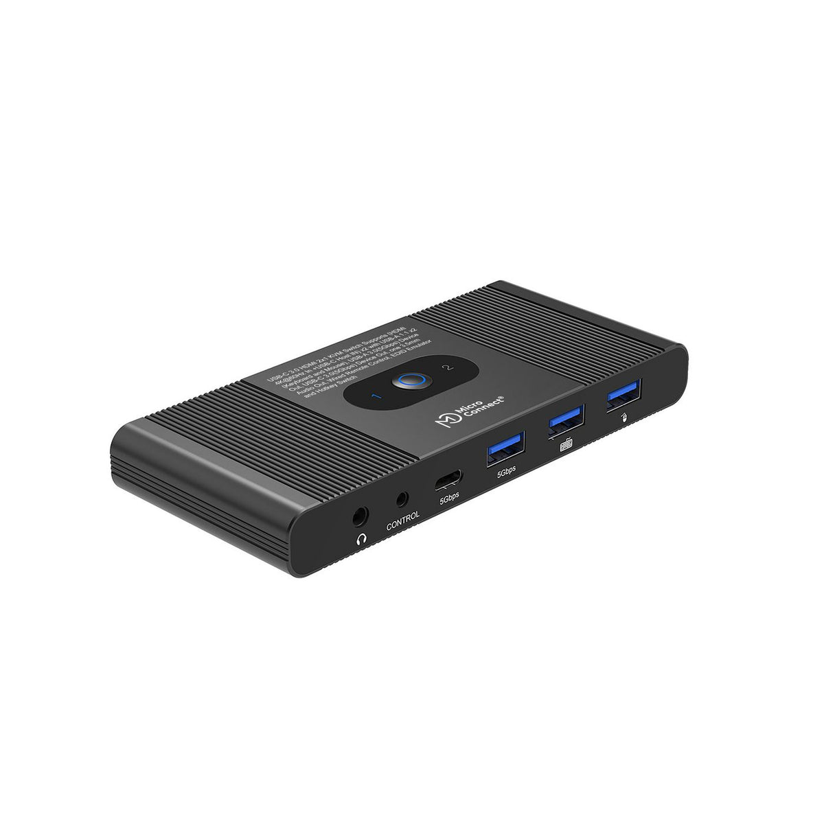 Microconnect HDMI & USB-C KVM Switch 2-Port interruptor KVM