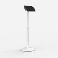 Capture Height Adjustable Tablet Floor Stand (White) Blanco