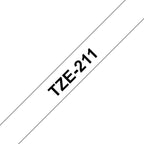 Brother TZe-211 cinta para impresora de etiquetas Negro sobre blanco