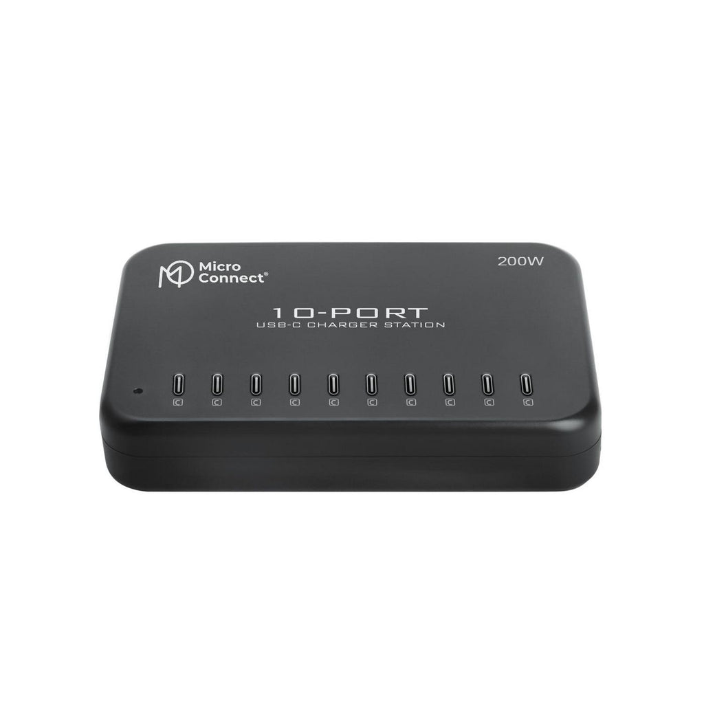 Microconnect 200W 10-port USB-C Charger