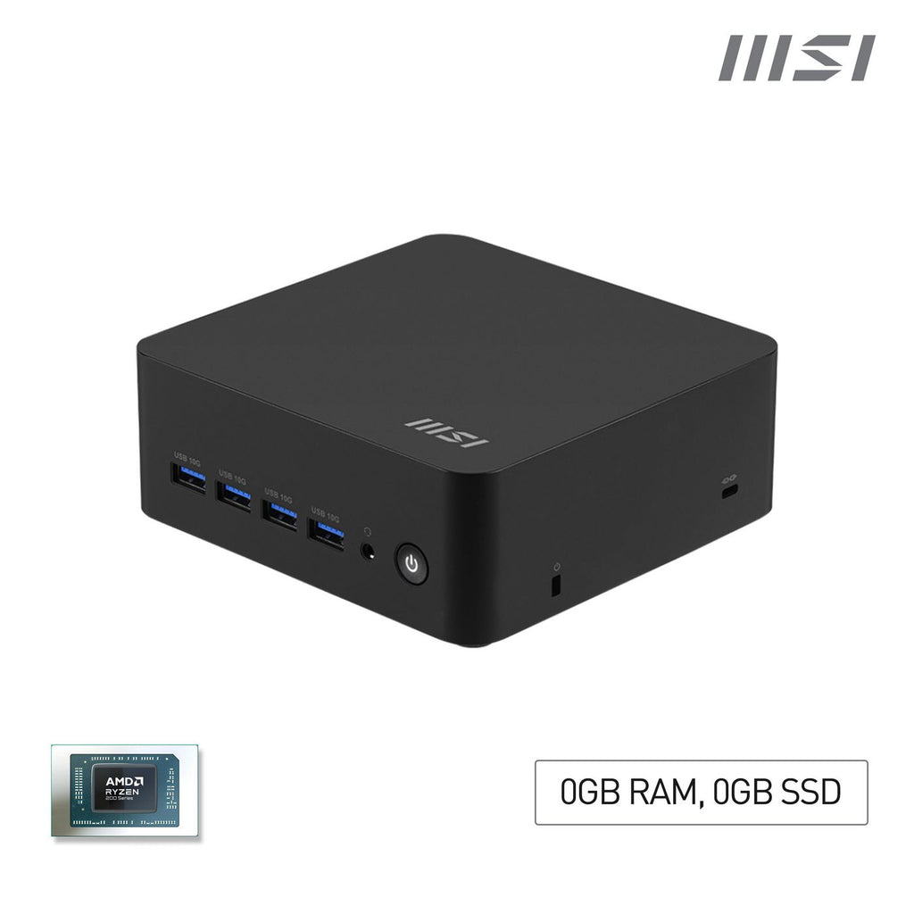 MSI Cubi Z AI 8M-004BEU USFF Negro 8945HS AMD SoC 5,2 GHz Altavoces incorporados