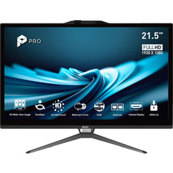 MSI Pro AP222T 14M-620EU Intel® Pentium® Gold G7400 54,6 cm (21.5") 1920 x 1080 Pixeles Pantalla táctil PC todo en uno 8 GB DDR4-SDRAM 128 GB SSD Windows 11 Pro Wi-Fi 5 (802.11ac) Negro