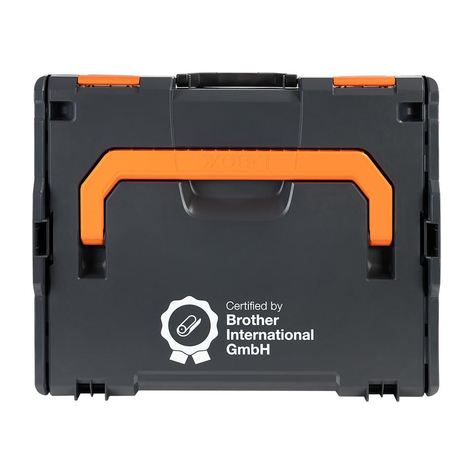 Brother ZPTOUCHLBOXXKOMPL caja para equipo Portaaccesorios de viaje rígido Negro, Naranja