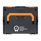 Brother ZPTOUCHLBOXXKOMPL caja para equipo Portaaccesorios de viaje rígido Negro, Naranja