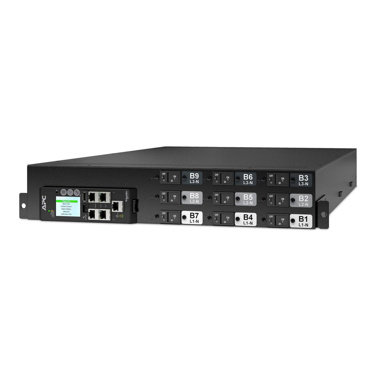 APC NetShelter Rack PDU Advanced Switched, 2U, 3 Phase, 415V, 41.4kVA 60A, 18 Outlets unidad de distribución de energía (PDU) 18 salidas AC Negro
