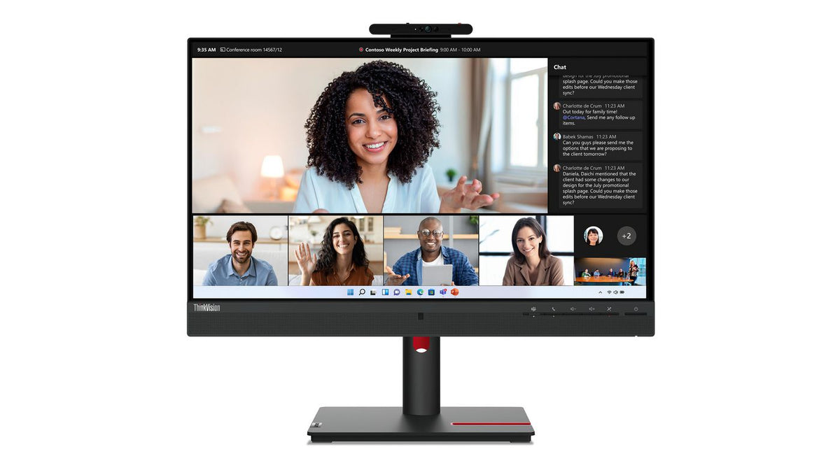 Lenovo ThinkVision T24mv-30 pantalla para PC 60,5 cm (23.8") 1920 x 1080 Pixeles Full HD LED Negro