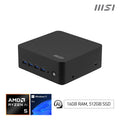 MSI Cubi Z AI 8M-013EU AMD Ryzen™ 5 8645HS 16 GB DDR5-SDRAM 512 GB SSD Windows 11 Pro Mini PC Negro