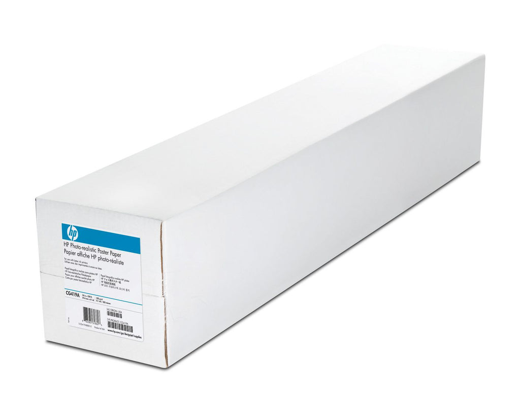 HP Photo-realistic Poster Paper-914 mm x 61 m (36 in x 200 ft) formato grande Satén