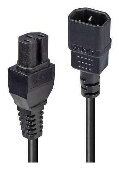 Lindy 30402 cable de transmisión Negro 3 m IEC C14 IEC C15