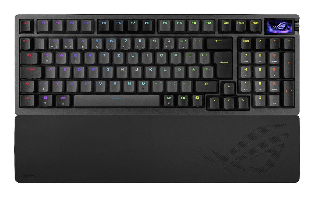 ASUS ROG Azoth 96 HE teclado Juego USB + RF Wireless + Bluetooth QWERTZ Negro