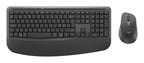 Logitech Signature Comfort Plus Combo MK880 for Business teclado Ratón incluido Oficina RF Wireless + Bluetooth QWERTY Danés, Noruego, Sueco, Finlandés Grafito