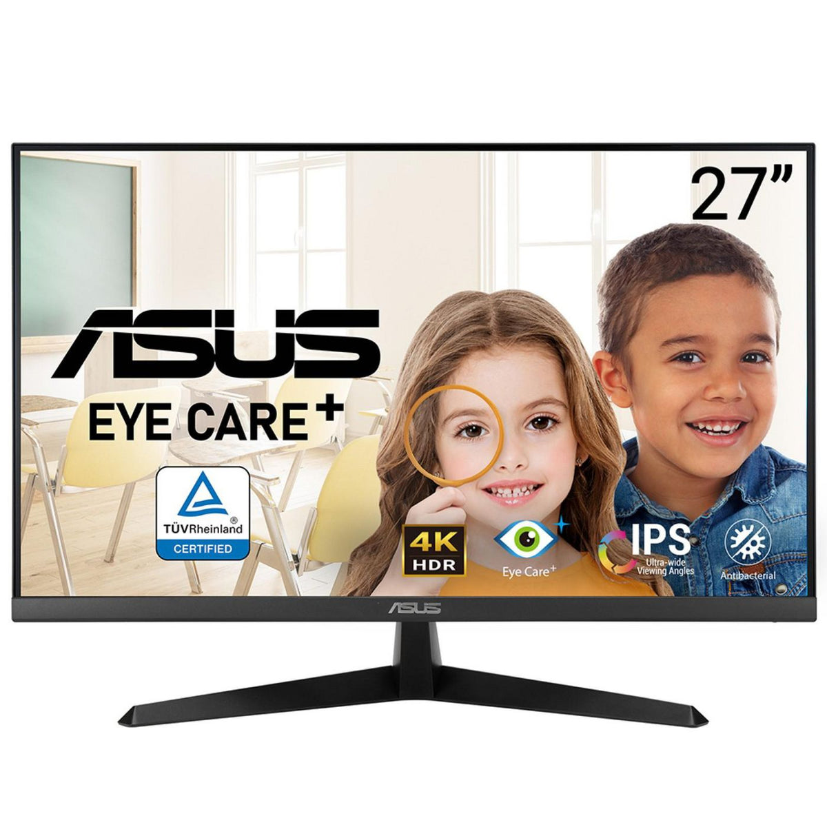 ASUS VY27UQ pantalla para PC 68,6 cm (27") 3840 x 2160 Pixeles 4K Ultra HD LCD Negro